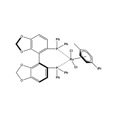 二氯[(S)-(+)-5,5'-双(1,1-二苯基膦)-4,4'-联-1,3-苯并二恶茂](对伞花烃)钌(II)