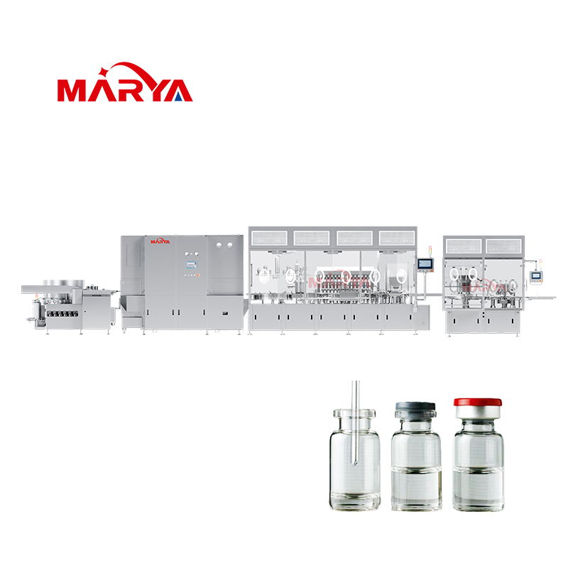 vial liquid washing filling capping line