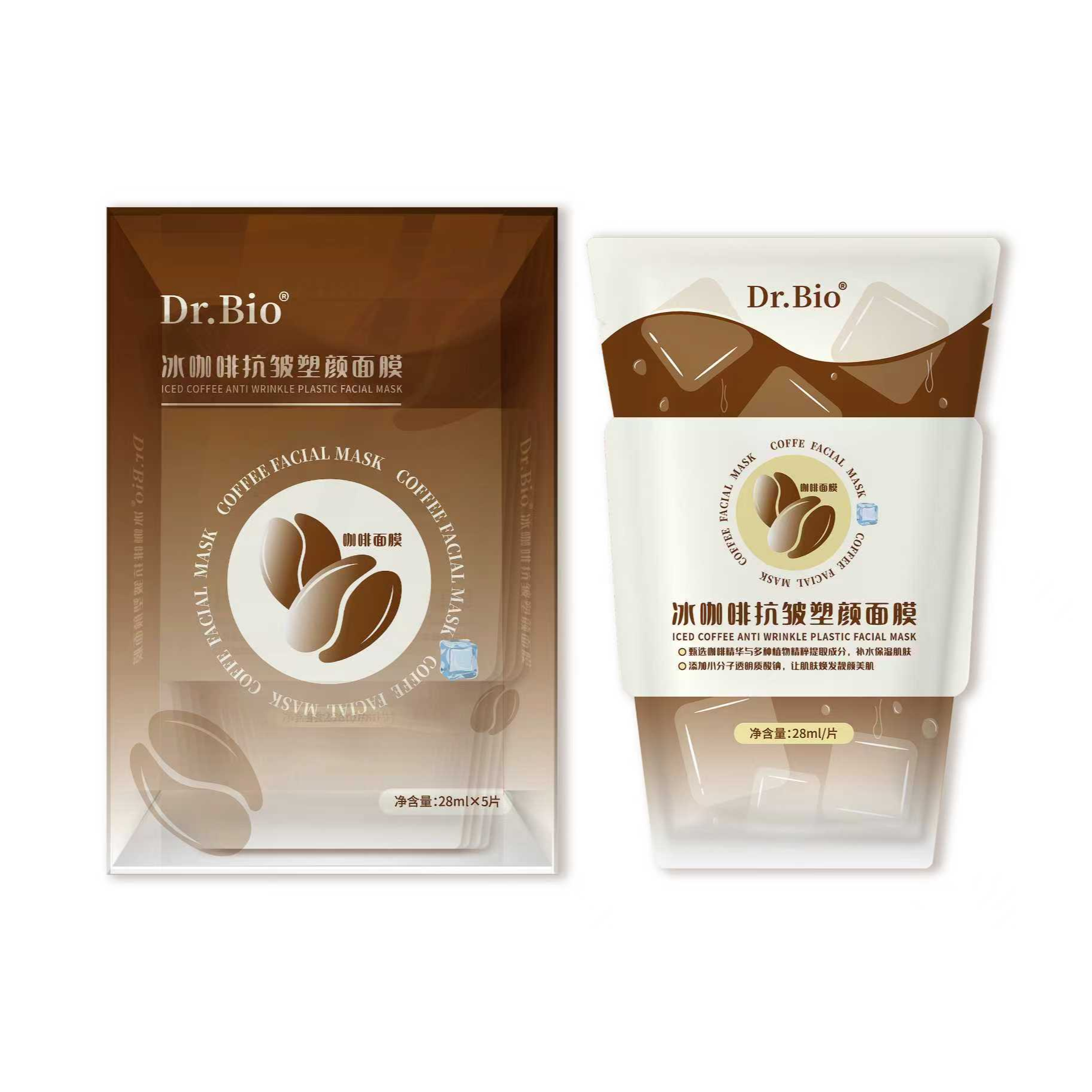 Dr.Bio冰咖啡抗皺塑顏面膜