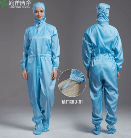 四连体洁净服按扣款