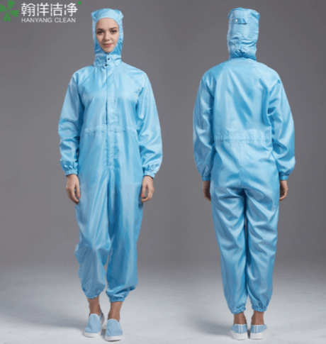 四连体洁净服按扣款