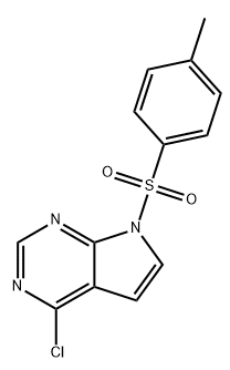 4-氯-7-甲苯磺?；?7H-吡咯[2,3-D]嘧啶/ 4-CHLORO-7-TOSYL-7H-PYRROLO[2,3-D]PYRIMIDINE