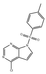 4-氯-7-甲苯磺?；?7H-吡咯[2,3-D]嘧啶/ 4-CHLORO-7-TOSYL-7H-PYRROLO[2,3-D]PYRIMIDINE