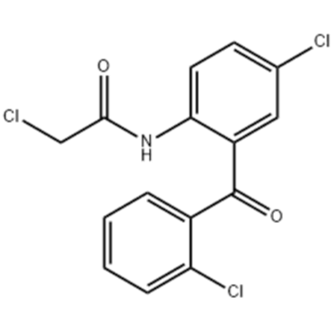 2-氯乙酰氨基-2',5-二氯二苯甲酮2-Chloro-N-[4-chloro-2-(2-chlorobenzoyl)phenyl]acetamide
