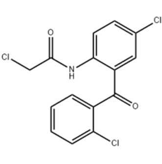 2-氯乙酰氨基-2',5-二氯二苯甲酮2-Chloro-N-[4-chloro-2-(2-chlorobenzoyl)phenyl]acetamide