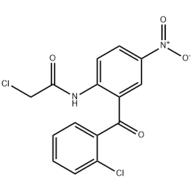 2-(2-氯乙酰氨基)-5-硝基-2'-氯二苯甲酮2-(2-Chloroacetamido)-5-nitro-2'-chlorobenzophenone