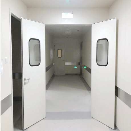 钢质洁净门的除油拉毛喷塑门板优点