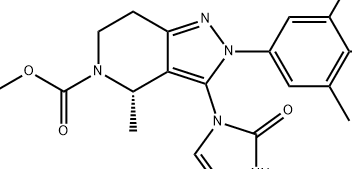 5H-Pyrazolo[4,3-c]pyridine-5-carboxylic acid, 3-(2,3-dihydro-2-oxo-1H-imidazol-1-yl)-2-(4-fluoro-3,5-dimethylphenyl)-2,4,6,7-tetrahydro-4-methyl-, 1,1-dimethylethyl e 2212021-61-7