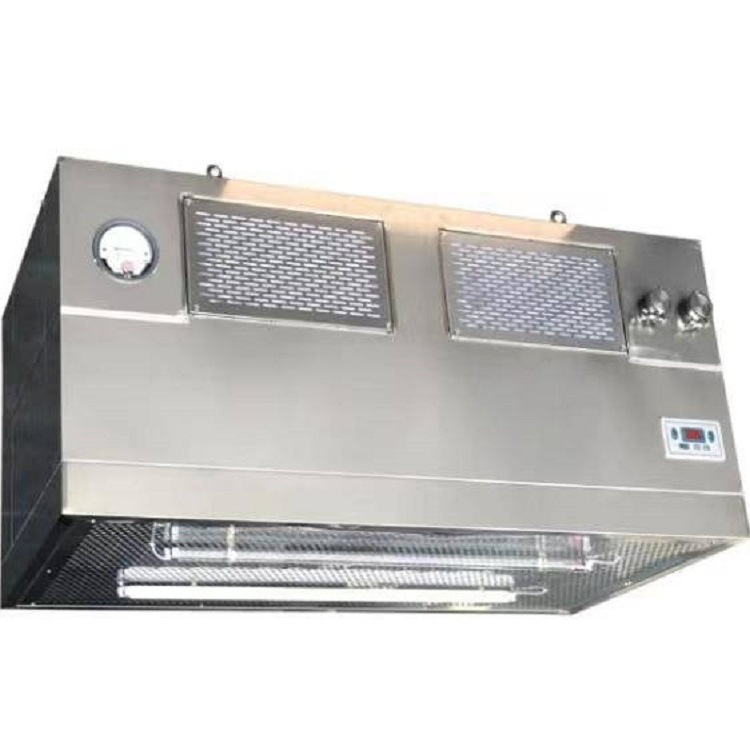 Hundred-level purification laminar flow hood, air supply and dust removal, liquid-containing tank, high efficiency filter, differential pressure meter, detection port, 304 stainless steel