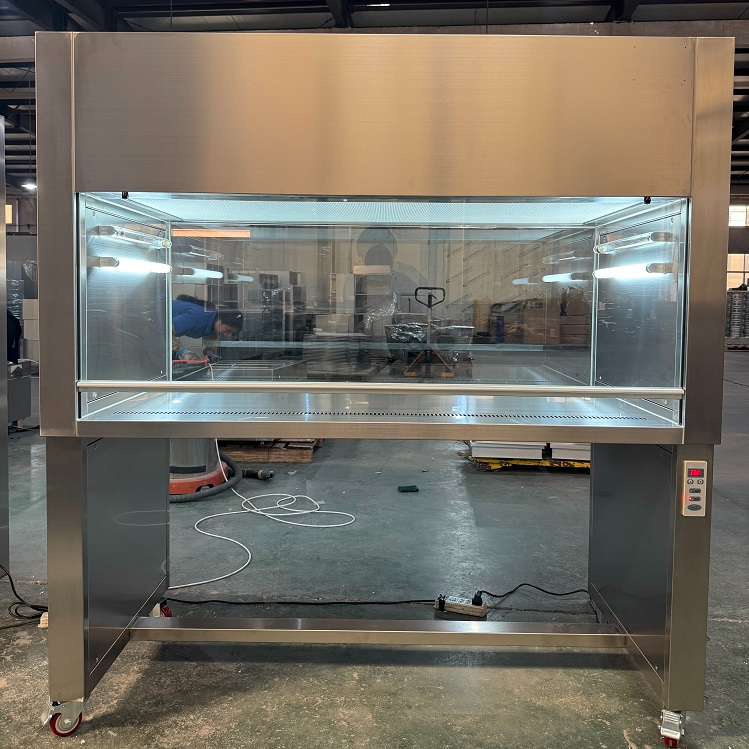All -304 stainless steel double-person single-sided vertical flow glass ultra-clean table top 100 cleanliness dust-free