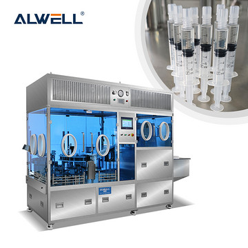Prefilled plastic needle syringe filling machine