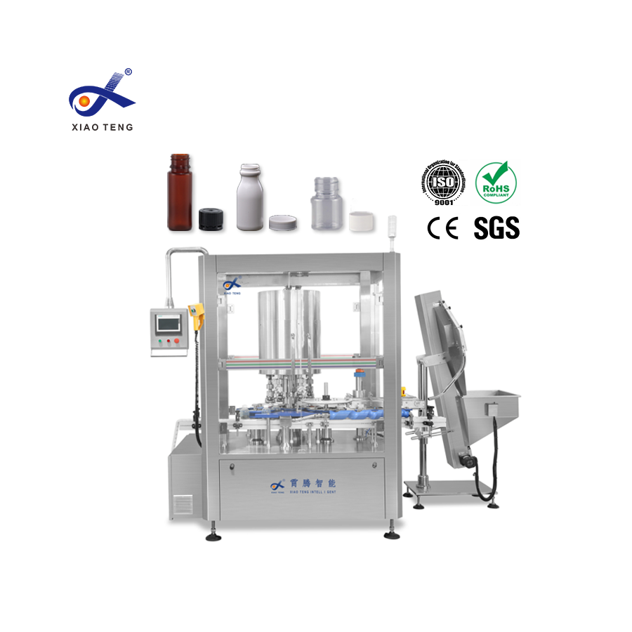 Automatic High Speed Rotary Capping Machine Stable Sealing for Bottles/Cans in Food & Pharma