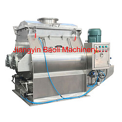 High-efficiency industrial double shafts paddle mixer