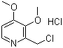 2-氯甲基-3，4-二甲氧基吡啶盐酸盐 中间体