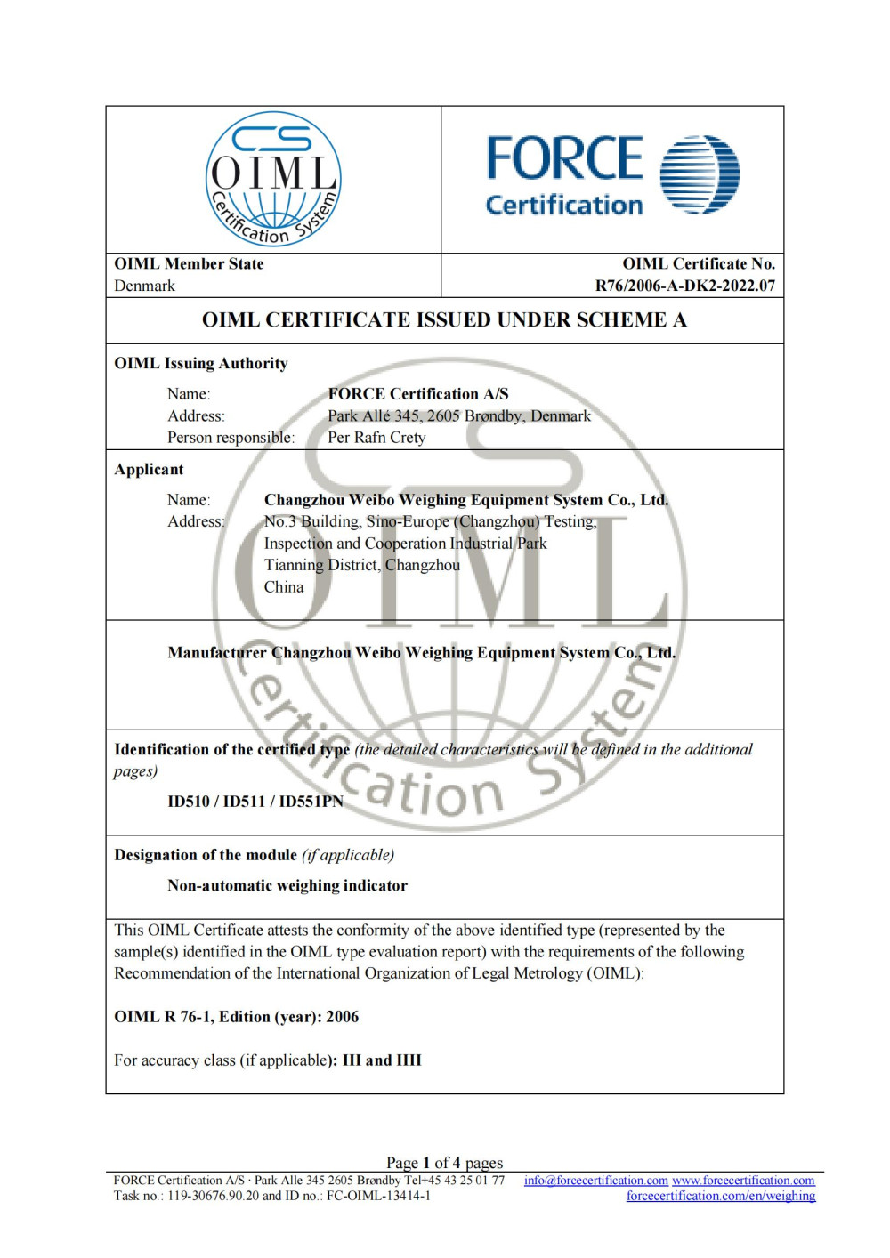 OIML-Certificate-R76