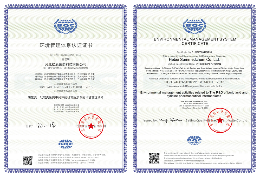 EMS体系认证证书
