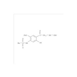Methanesulfonamide, N-[4-[2-(formylamino)acetyl]-5-hydroxy-2-phenoxyphenyl]-       CAS NO.:149457-03-4