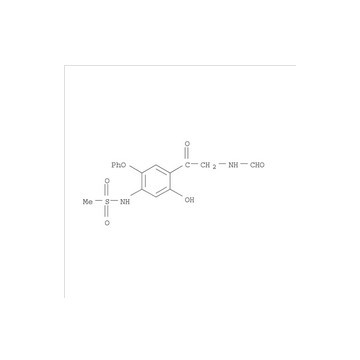 Methanesulfonamide, N-[4-[2-(formylamino)acetyl]-5-hydroxy-2-phenoxyphenyl]-       CAS NO.:149457-03-4