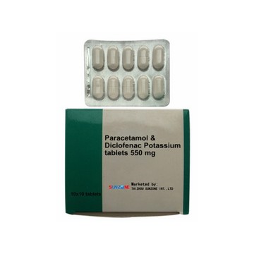 Paracetamol + Diclofenac Potassium Tablets 550mg