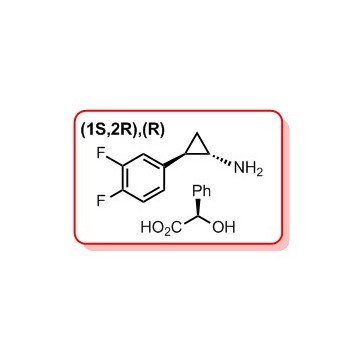 替卡格雷雜質：(1S,2R)-2-(3,4-二氟苯基)環(huán)丙胺 (R)-扁桃酸鹽