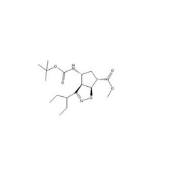 (3aR,4R,6S,6aS)-甲基- 4-((叔丁氧羰基)氨基)-3-(戊烷- 3-基)-4,5,6,6a-四氢-3aH -环戊烯[d]异恶唑-6-羧酸