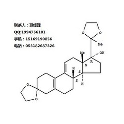 醋酸乌利司他中间体  3-(亚乙二氧基)-17α-羟基-19-去甲孕甾-5(10),9(11)-二烯-20-酮 CAS: 42982-49-0