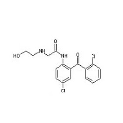 2-(羟乙胺基)乙酰胺基-2’,5-二氯二苯甲酮