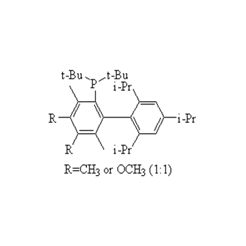 2-二叔丁基膦基-4-甲氧基-3,5,6-三甲基-2',4',6'-三-异丙基，[1:1异构体混合物，2-二叔丁基膦基-5-甲氧基-3,4,6-三甲基-2,4,6-三异丙基]  Me3(OMe)tBu