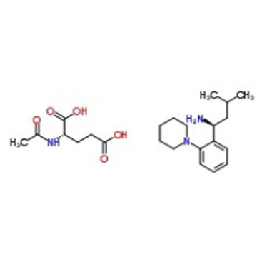 (S)-3-甲基-1-[2-(1-哌啶基)苯基]丁胺.N-乙酰-L-谷氨酸鹽