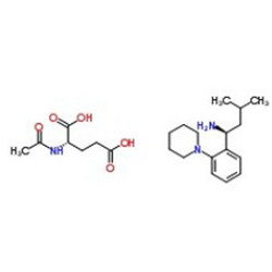 (S)-3-甲基-1-[2-(1-哌啶基)苯基]丁胺.N-乙酰-L-谷氨酸盐