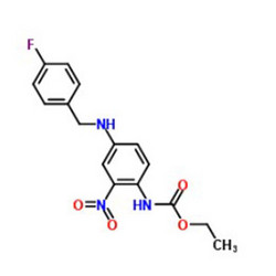 N-[2-硝基-4-(4-氟芐氨基)苯基]氨基甲酸乙酯