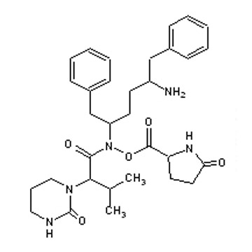 N-(4-氨基-1-苄基-3-羟基-5-苯基戊基)-3-甲基-2-(2-氧代四氢嘧啶-1-基)-丁酰胺 5-氧代吡咯烷-2-甲酸