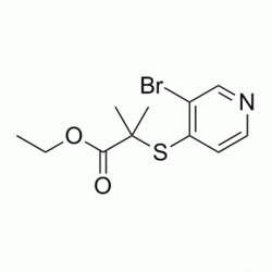 ethyl 2-((3-bromopyridin-4-yl)thio)-2-methylpropanoate