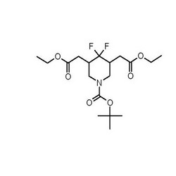 diethyl 2,2'-(1-(tert-butoxycarbonyl)-4,4-difluoropiperidine-3,5-diyl)diacetate