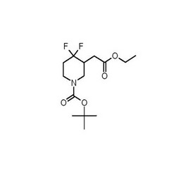 tert-butyl 3-(2-ethoxy-2-oxoethyl)-4,4-difluoropiperidine-1-carboxylate