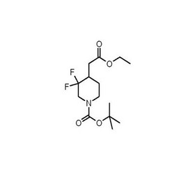 tert-butyl 4-(2-ethoxy-2-oxoethyl)-3,3-difluoropiperidine-1-carboxylate