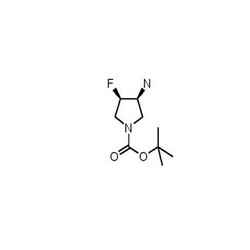 tert-butyl (3,4)-cis-3-amino-4-fluoropyrrolidine-1-carboxylate racemate