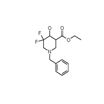 ethyl 1-benzyl-5,5-difluoro-4-hydroxypiperidine-3-carboxylate