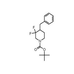 tert-butyl 4-benzyl-3,3-difluoropiperidine-1-carboxylate