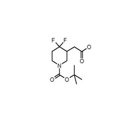 2-(1-(tert-butoxycarbonyl)-4,4-difluoropiperidin-3-yl)acetic acid