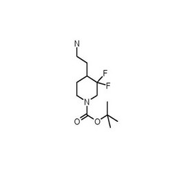 tert-butyl 4-(2-aminoethyl)-3,3-difluoropiperidine-1-carboxylate