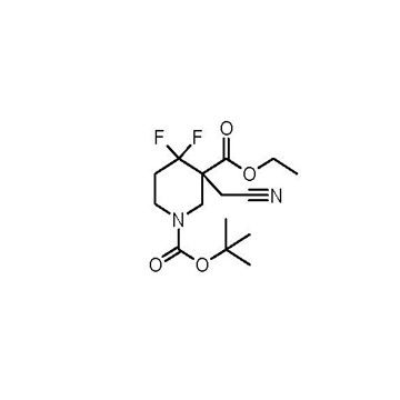 1-tert-butyl 3-ethyl 3-(cyanomethyl)-4,4-difluoropiperidine-1,3-dicarboxylate