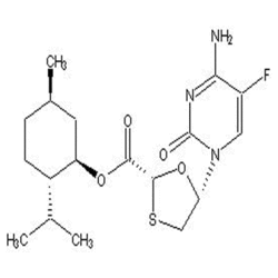 5S-（5-氟胞嘧啶）-1,3-氧硫杂环戊烷-2R-甲酸薄荷醇酯 (FCME)