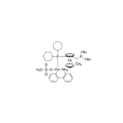 甲烷磺酸{(R)-(-)-1-[(S)-2-(二环己基膦)二茂铁]乙基二叔丁基膦基}(2'-氨基-1,1'-联苯-2-基)钯(II)