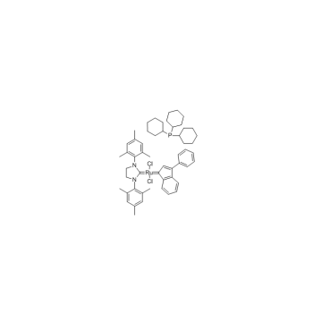 三環己基磷[3-苯基-1H吲哚-1-亞基][1,3-二(2,4,6-三甲苯)-4,5-二氫咪唑]釕(II)二氯化物