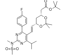 6-[(1E)-2-[4-(4-氟苯基)-6-异丙基-2-[甲基(甲磺酰)氨基]-5-嘧啶]乙烯基];瑞舒伐他汀钙R-1 