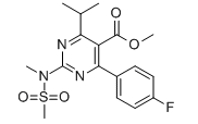 R-1-1 4-(4-氟苯基)-6-异丙基-2-[(N-甲基-N-甲磺酰)氨基]嘧啶-5-甲氧羰基 (Z6) 