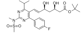 (6E)-7-[4-(4-氟苯基)-6-异丙基-2-[甲基(甲磺酰)氨基]嘧啶-5-基]-(3R,5S)-3,5-二羟基庚-6-烯酸叔丁酯 （R-2） 