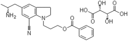 5-[(2R)-2-氨基丙基]-2,3-二氫-1-[3-(苯甲酰氧基)丙基]-1H-吲哚-7-腈酒石酸鹽