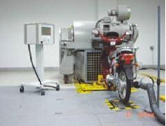 摩托车道路模拟及排气检测模拟环境测试室